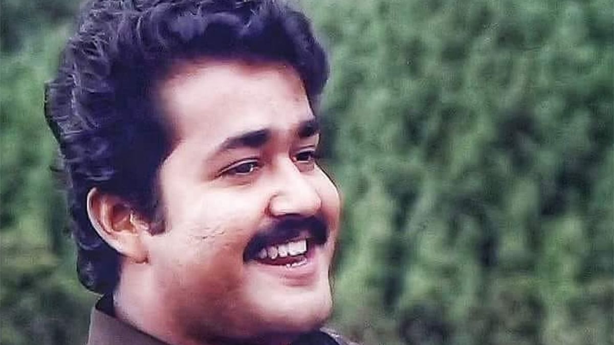 Mohanlal during his acting days and shoots in his youth.