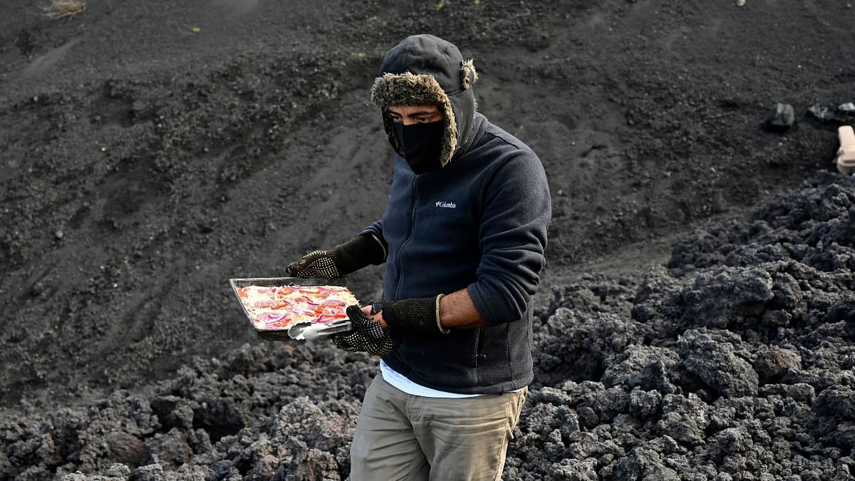 Guatemala's Pacaya volcano has been erupting since February, keeping local communities and authorities on high alert. But for David Garcia, the streams of molten lava oozing down the mountainside have become his kitchen.