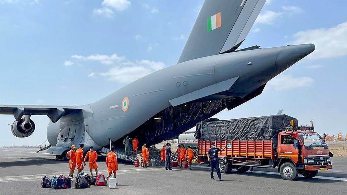 Armed Forces prepare to mitigate the impact of cyclone Yaas. Credit: PTI Photo