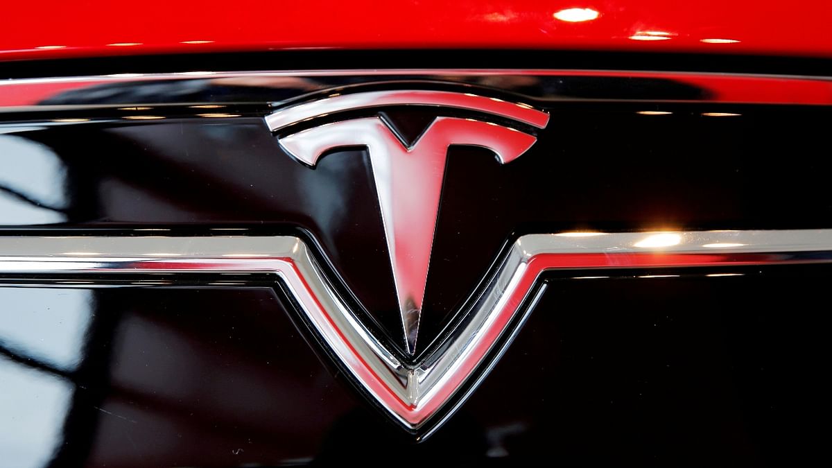 Tesla: The 'T' seen on the logo means a cross segment of an electric engine; the bended line over the top represents a stator while the upstanding part addresses a rotor post. Credit: Reuters Photo
