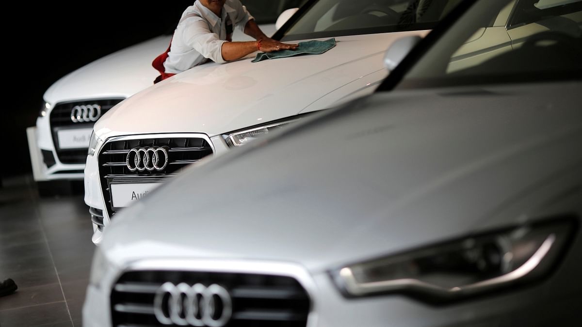 Audi: The car logo is derived from four brands - Audi, DKW, Horch and Wanderer. The overlapping of rings signify union representing each brand. Credit: Reuters Photo