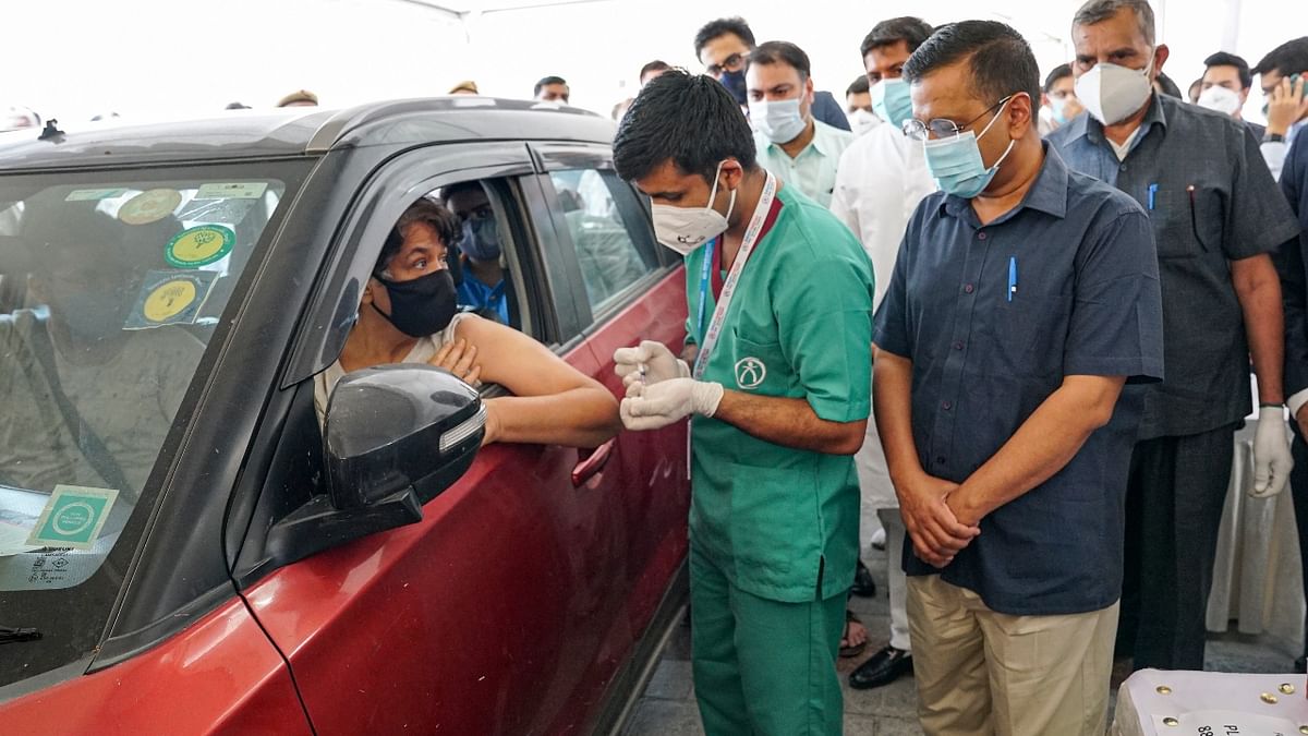 This is the second drive-through vaccine centre. The first such centre was inaugurated by Chief Minister Arvind Kejriwal in Dwarka.