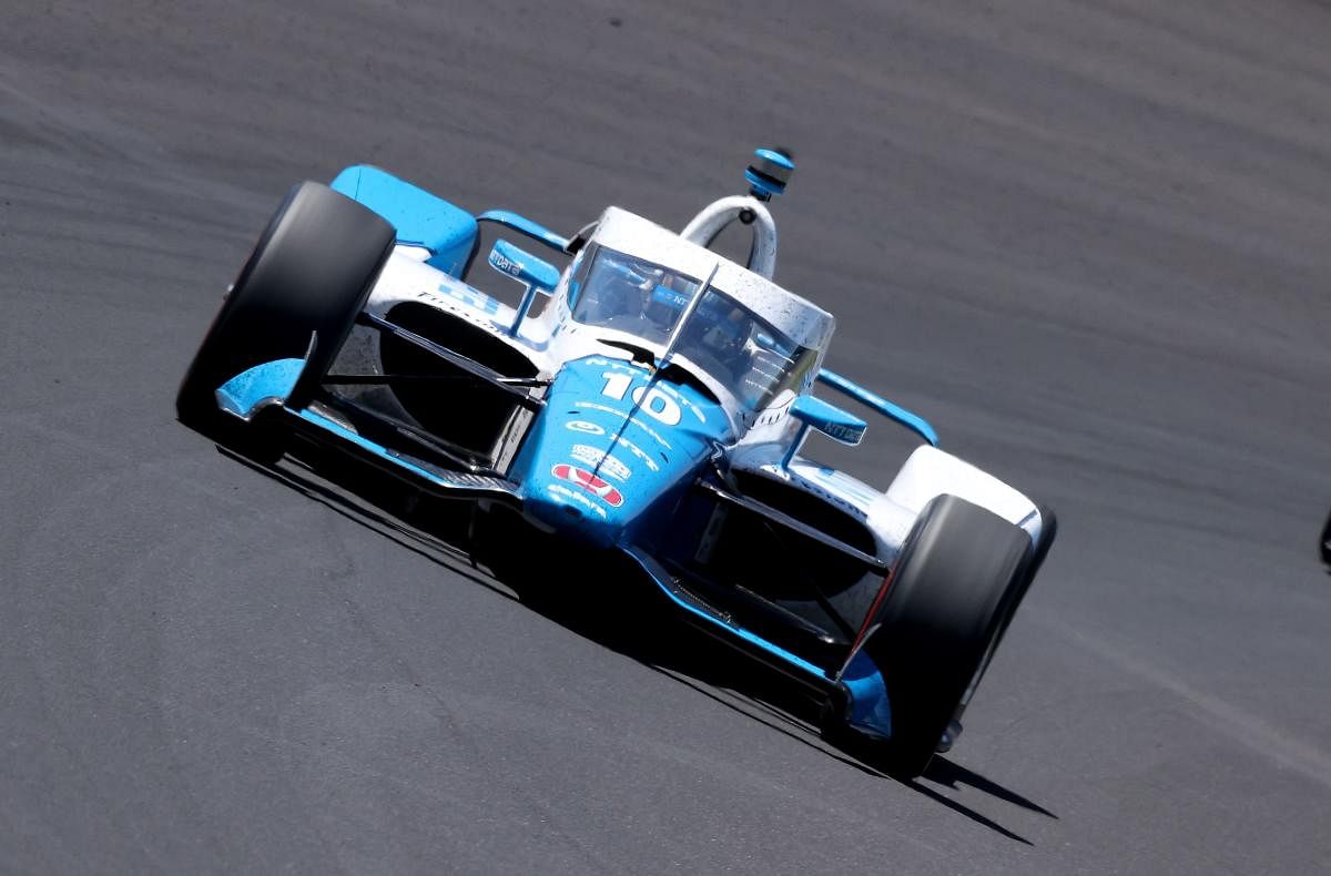 Alex Palou of Spain drives his #10 Chip Ganassi Racing Honda to second place in the Indianapolis 500 at Indianapolis Motor Speedway. Credit: AFP Photo