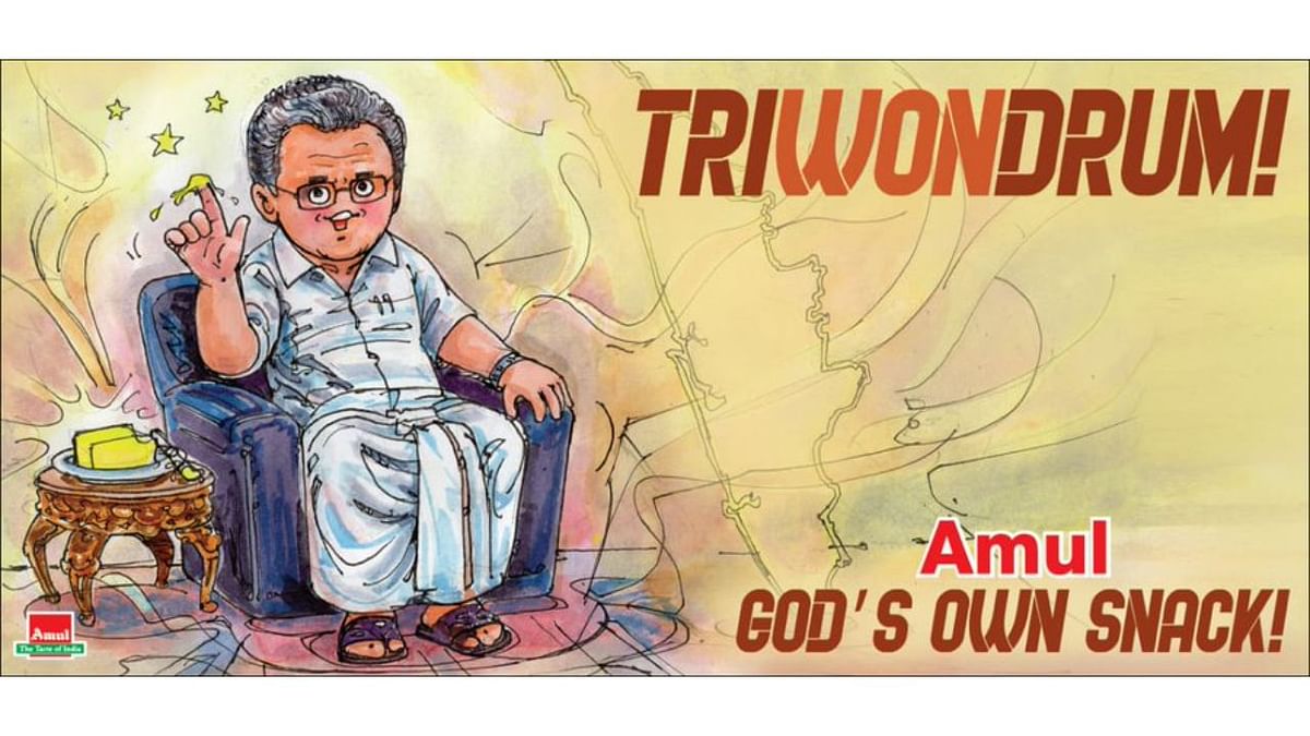 Amul celebrates Pinarayi Vijayan's win with this mind-blowing ad.