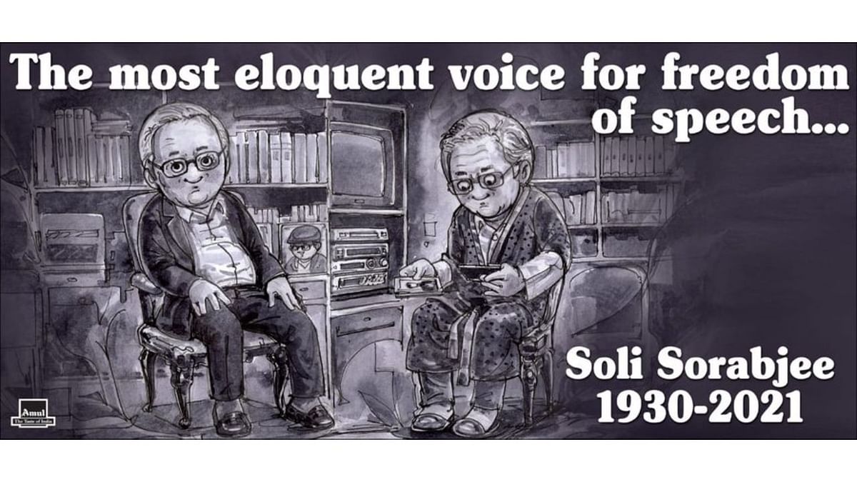 Amul paid tribute to senior lawyer and former Attorney General Soli Sorabjee.