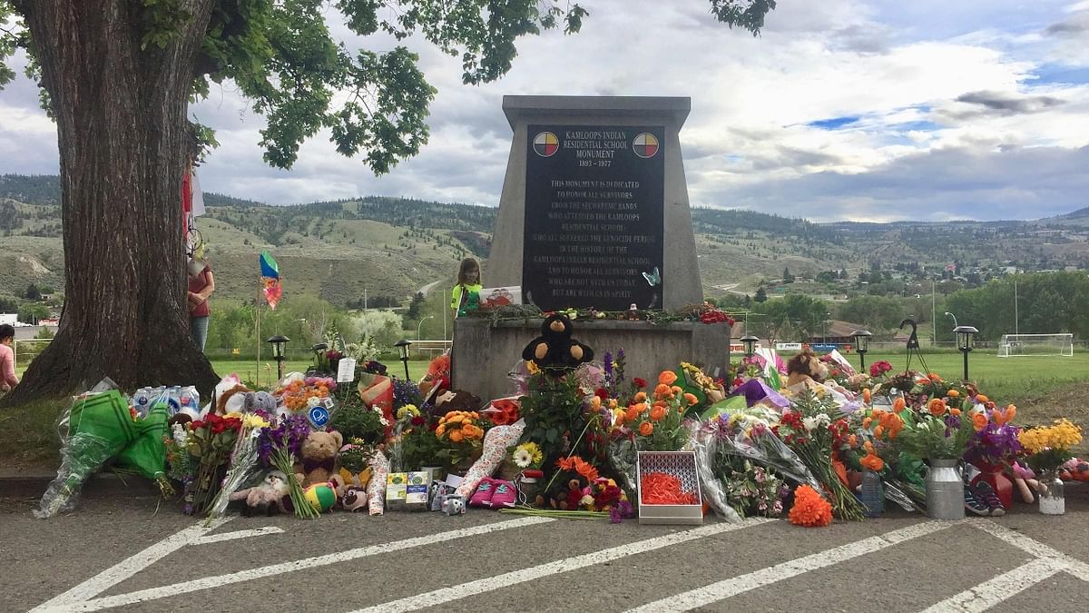 The Tk'emlups te Secwepemc tribe said last week it had used ground-penetrating radar to confirm the remains of the 215 students who attended the Kamloops Indian Residential School -- far more than the 50 deaths officially on record. It was the largest of Canada's boarding schools for indigenous youth, with up to 500 students attending at any one time. Credit: AFP Photo