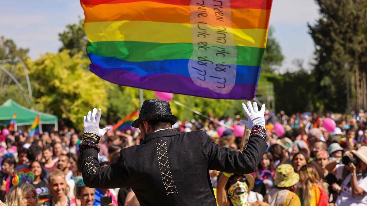 Jerusalem has held an annual celebration of LGBTQ+ rights since 2002, often against the backdrop of protests from the ultra-Orthodox Jews and far-right extremists. Credit: AFP Photo