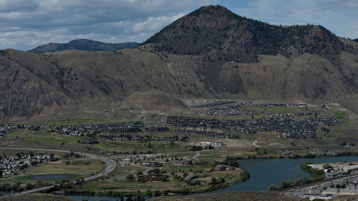 The grounds of the former Kamloops Indian Residential School are seen after the remains of 215 children, some as young as three years old, were found at the site in Kamloops, British Columbia, Canada. Credit: Reuters Photo