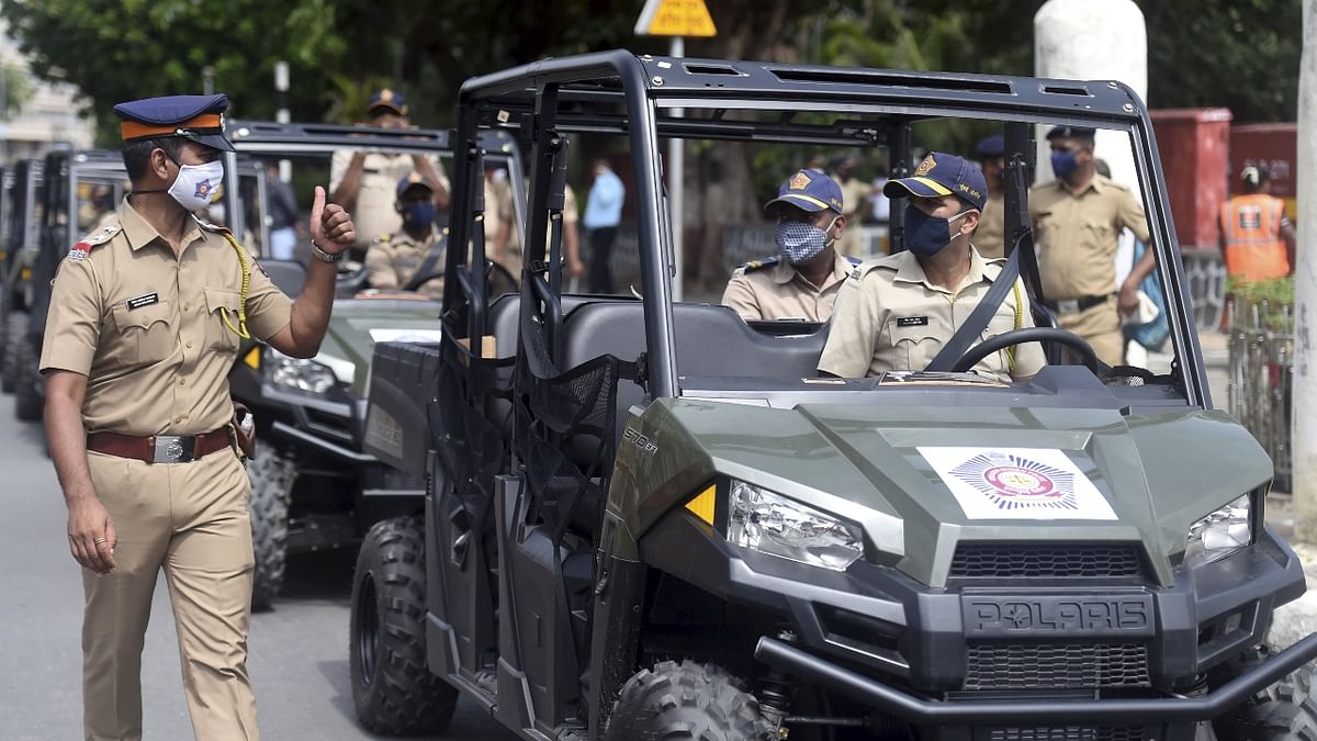 These ATVs were flagged off at the Girgaon Chowpatty in the afternoon by Maharashtra Chief Minister Uddhav Thackeray in the presence of some other ministers and senior police officers. Credit: PTI Photo