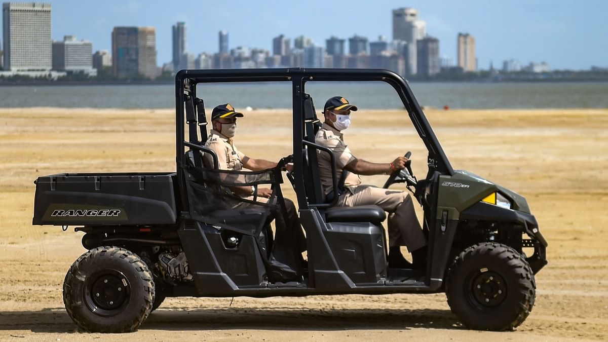 The official said the ATVs will be used for patrolling beaches in Mumbai. The petrol engine-powered ATVs are capable of reaching the speed of 50-60 km per hour on sandy surfaces. Credit: PTI Photo