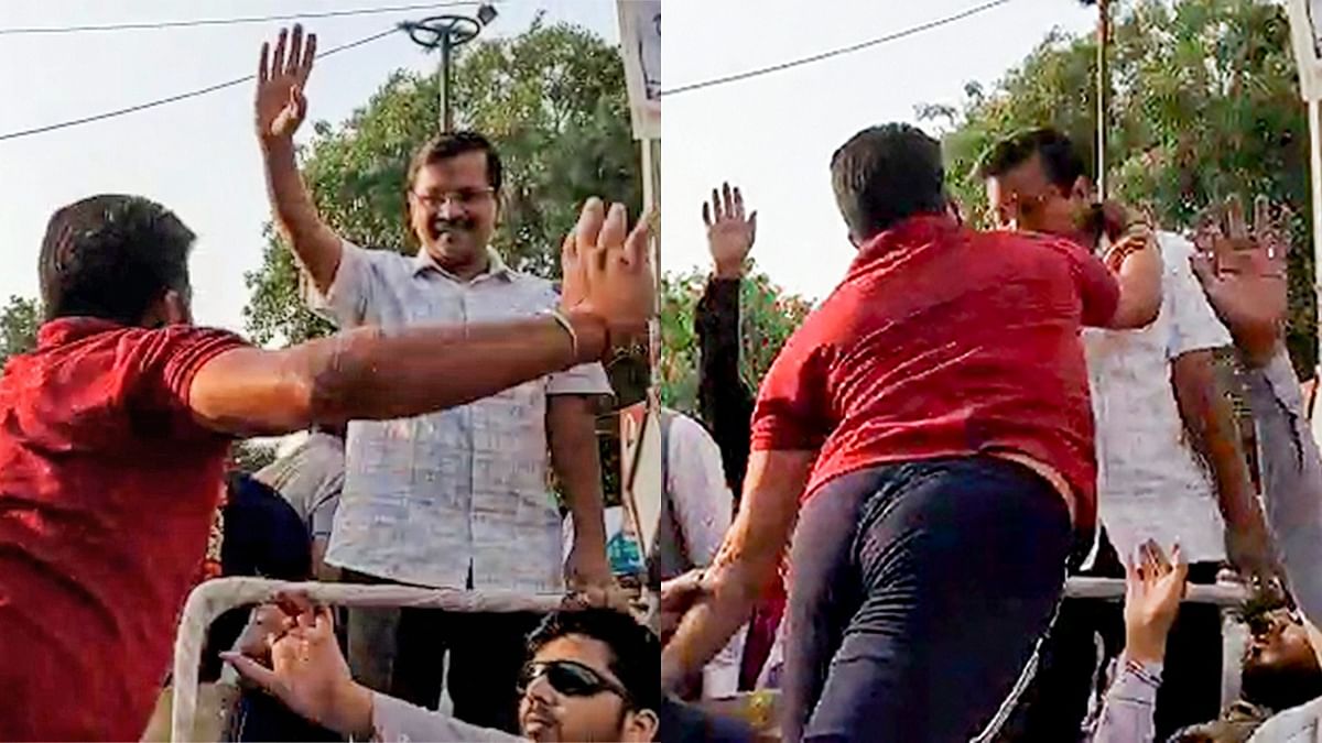During the Lok Sabha election campaigns of 2014, AAP supremo Kejriwal was slapped not one, not two, but three times in separate public meetings in Delhi and Haryana. Apart from the slap, he has also seen people hurling eggs, ink and throwing punches. Credit: PTI Photo