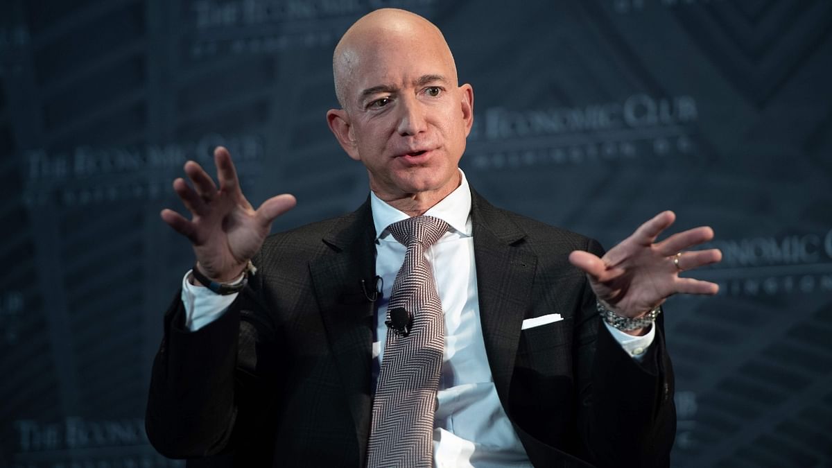 Jeff Bezos: He started working at an eatery as fry cook. Credit: AFP Photo