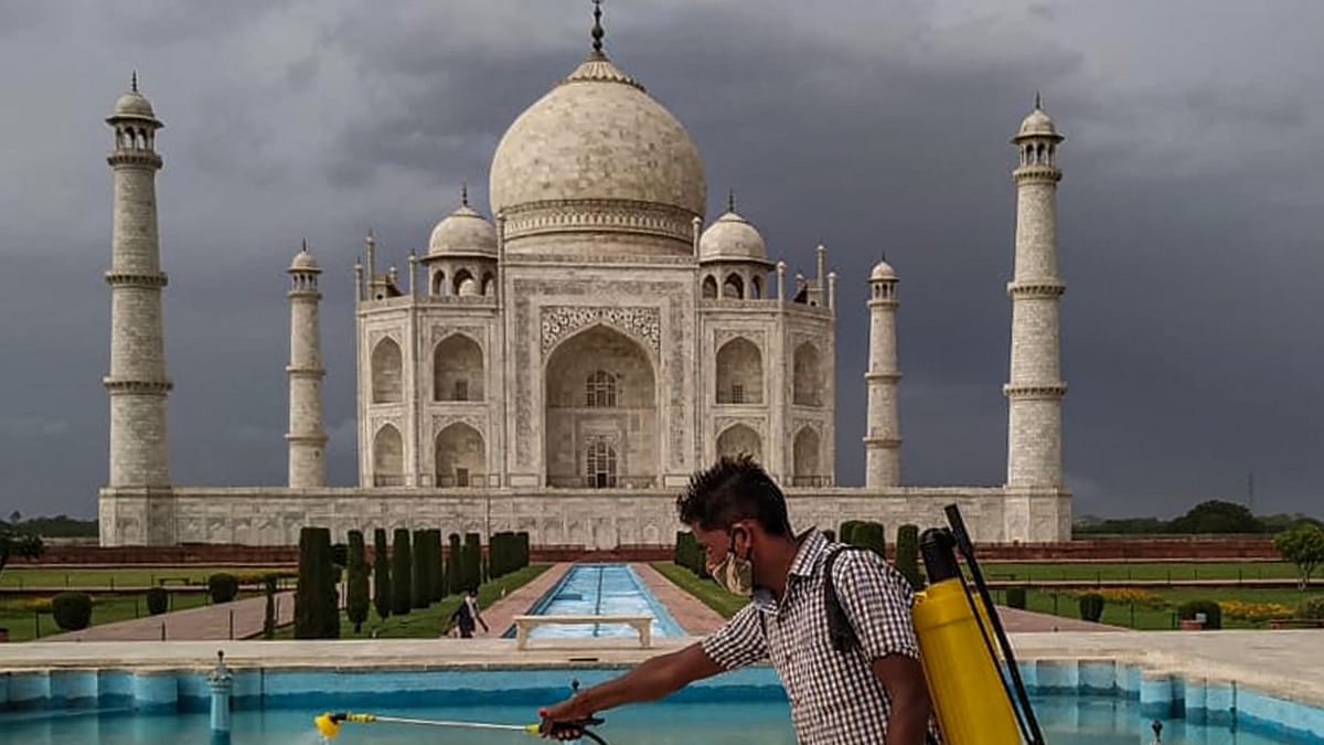 In Pics | Taj Mahal reopens its doors to the public after two months
