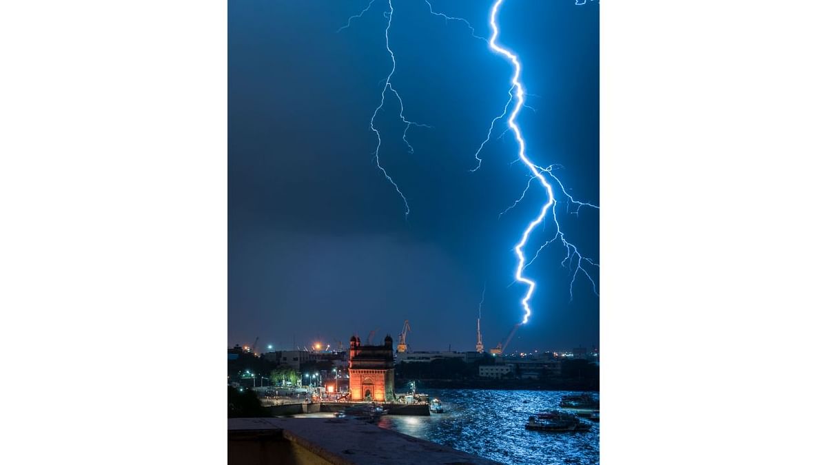 These kind of lightning strikes are common in Mumbai during the monsoon.