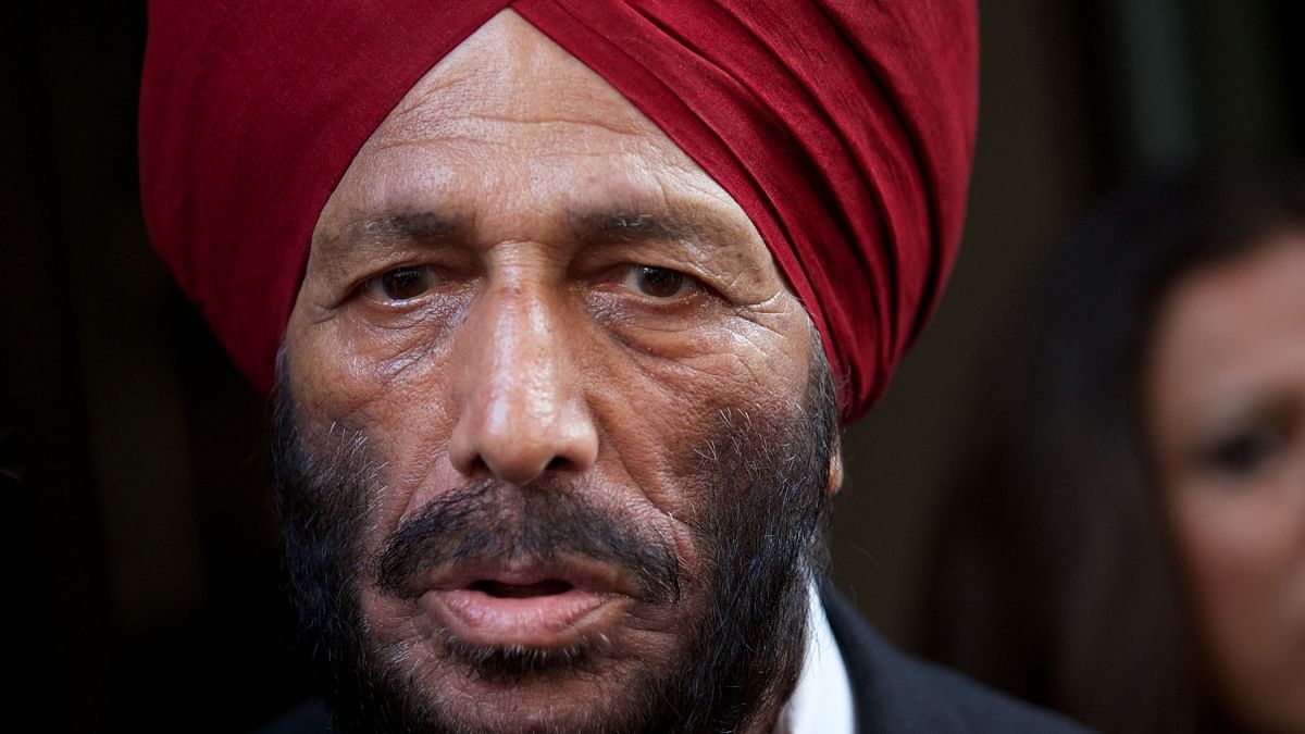 Legendary Indian athlete Milkha Singh passed away at the age of 91 after a long battle with Covid-19 on June 18. Credit: AFP Photo
