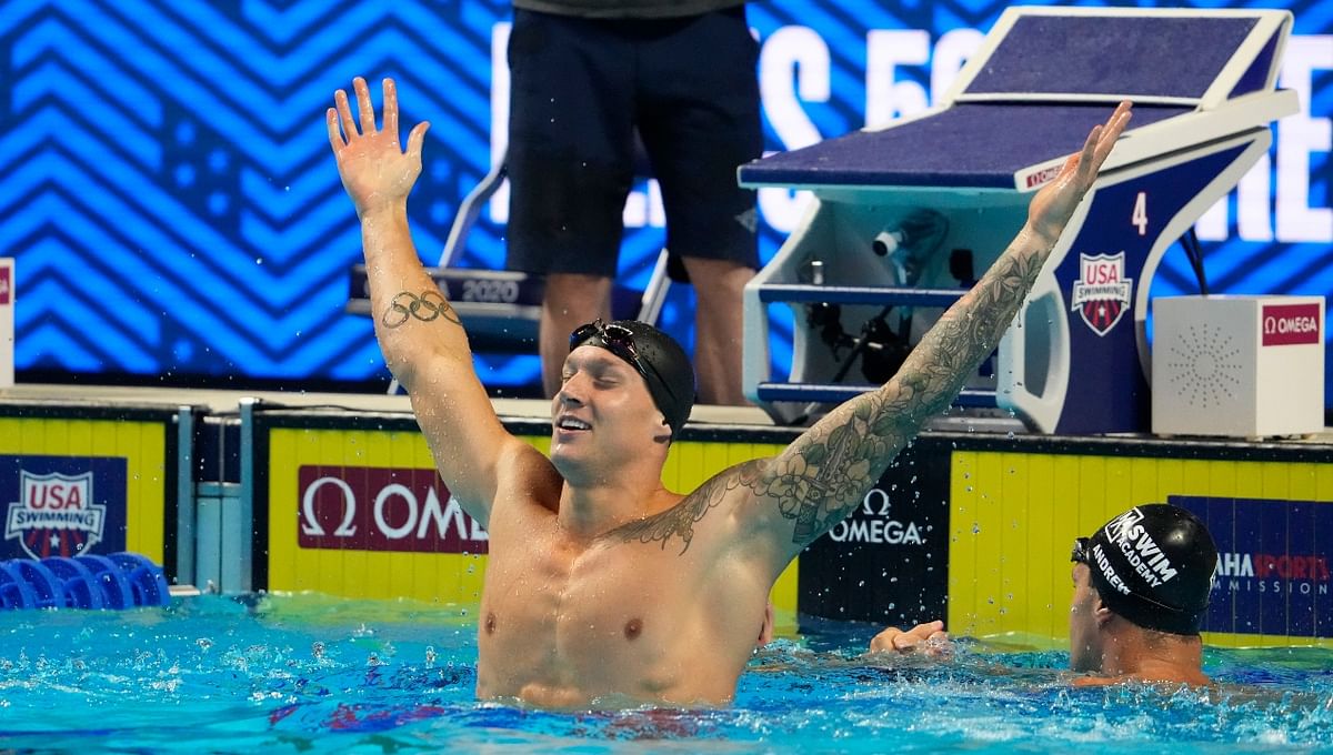 Caeleb Dressel: Dressel is poised to be one of the faces of the Tokyo Games as he targets a possible seven gold medals in the pool. The 24-year-old American swimming star was the stand-out performer at June's national trials winning the 100m freestyle, 100m butterfly and 50m freestyle. He will arrive in Tokyo as the gold medal favourite in each of those and is also likely to feature in four US relay teams. Credit: Reuters Photo