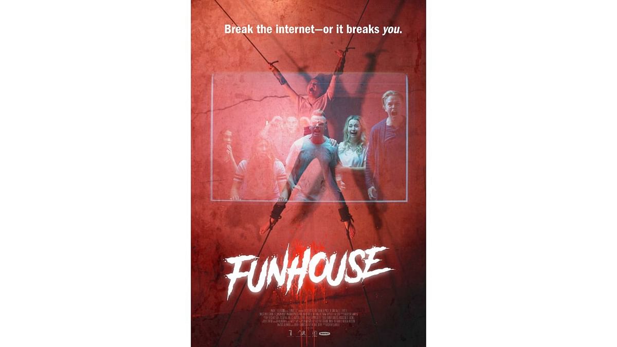 Funhouse (2019): 'Saw' meets 'Big Brother' and 'The Circle' in this blood-drenched dark satire about the inhuman lengths humans go to be liked and, even scarier, how far we as consumers push them on their descent to social media hell. Credit: IMDB