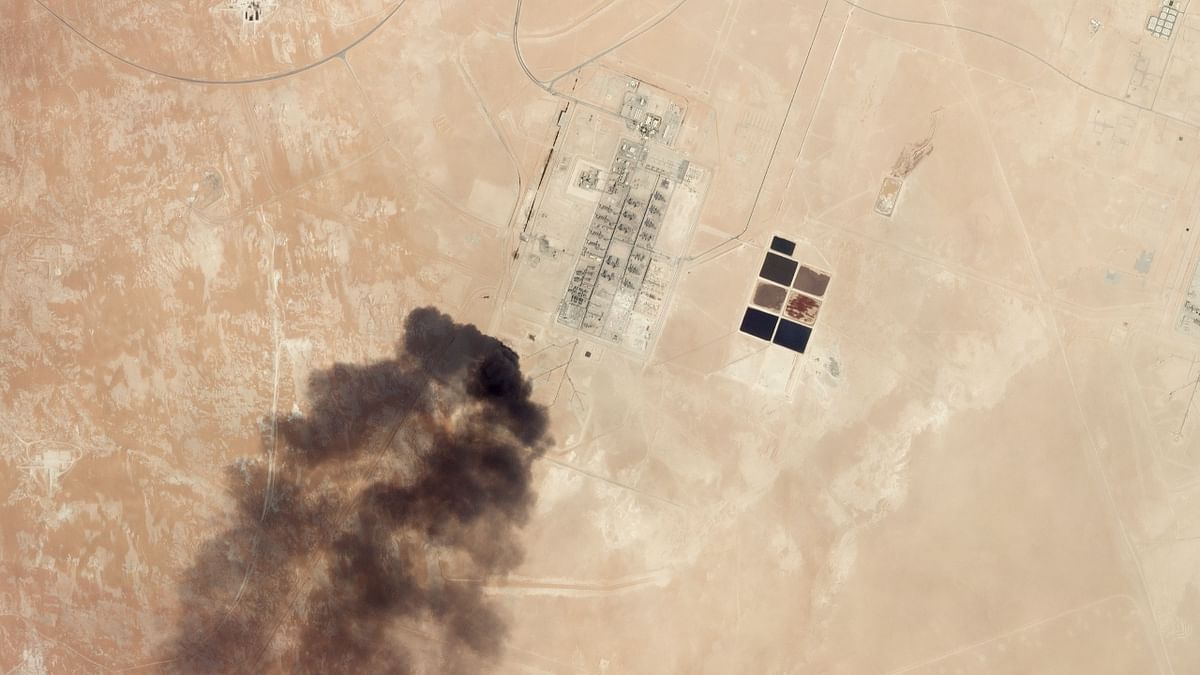 In the recent past, US-designated terror group Houthi rebels have claimed regular attacks on Saudi Arabia. The attack on Aramco’s Abqaiq oil-processing plant and Khurais field in September 2019 had caused a disruption in the supply of nearly 5.7 million barrels of oil per day, considered to be one of the worst drone attacks to date. Credit: AFP Photo