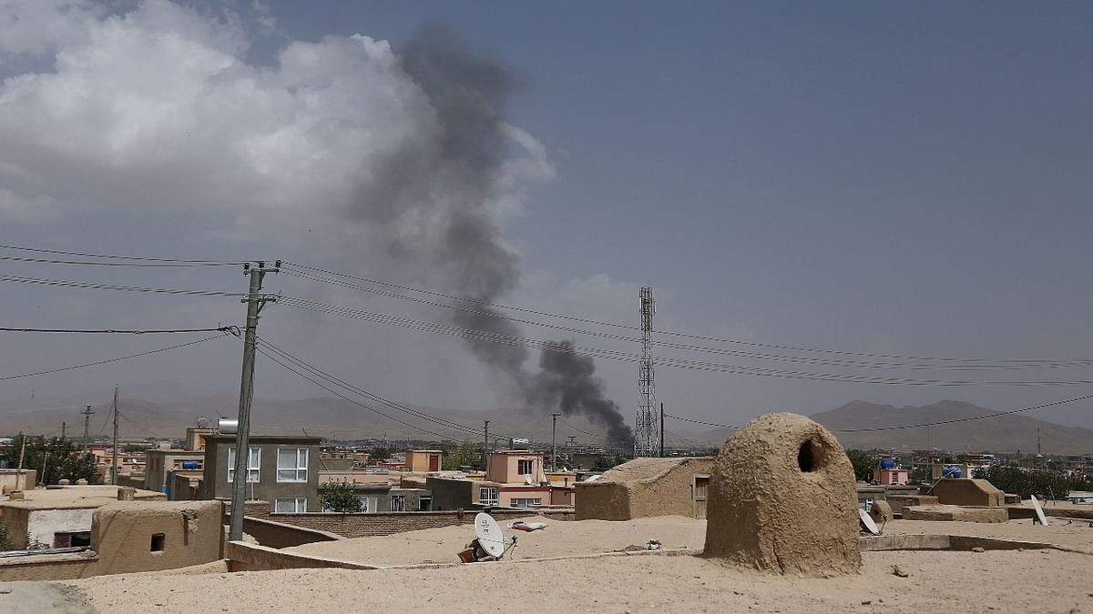 Houthi rebels carried out the Anad base drone strike on January 10, 2019 in the Lahij Governorate near the southern port city of Aden. Six people attending a military parade were killed in the attack, including the head of Yemeni Intelligence. Credit: AFP Photo