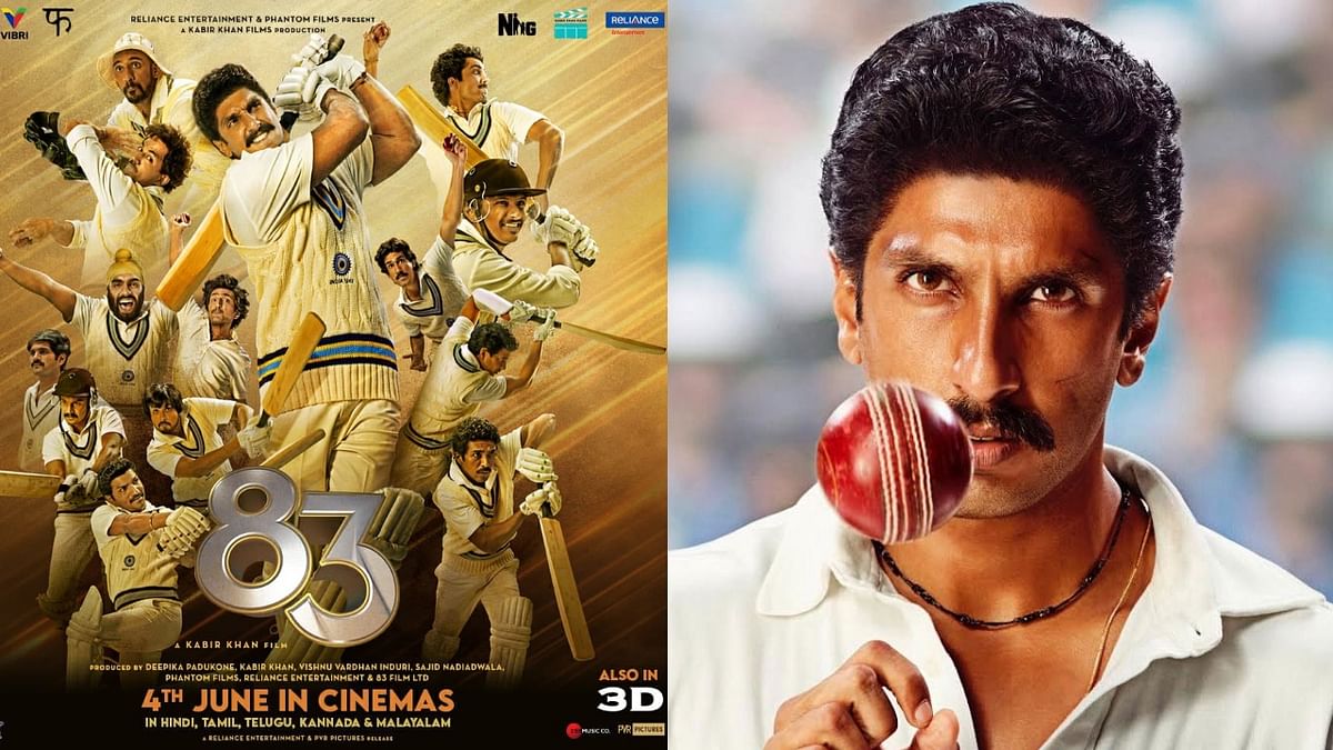 Directed by Kabir Khan, the film narrates the story of India's first Cricket World Cup victory in the year 1983. Ranveer Singh playing the role of Kapil Dev and his actor-wife Deepika Padukone as Romi Dev in the movie that has also been delayed for a year. Earlier scheduled to release on April 10, 2020, 83’s release date was pushed due to Covid-19 pandemic. Credit: Reliance Entertainment
