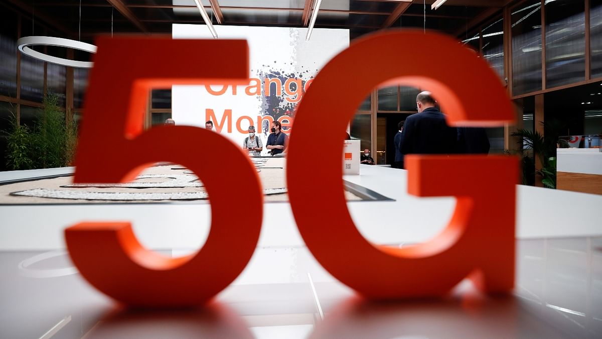 View of a sign at the stand of telecom operator Orange, at the Mobile World Congress (MWC) in Barcelona, Spain. Credit: Reuters Photo