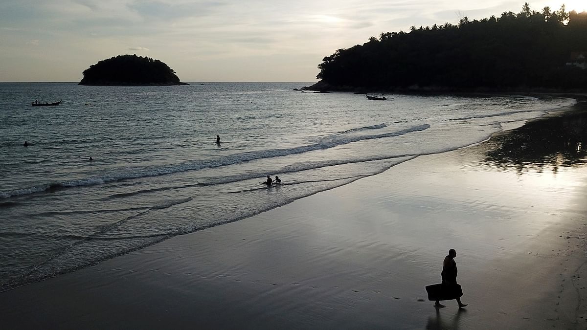 The “Phuket Sandbox” tourism scheme allows access to vaccinated visitors, in Phuket.