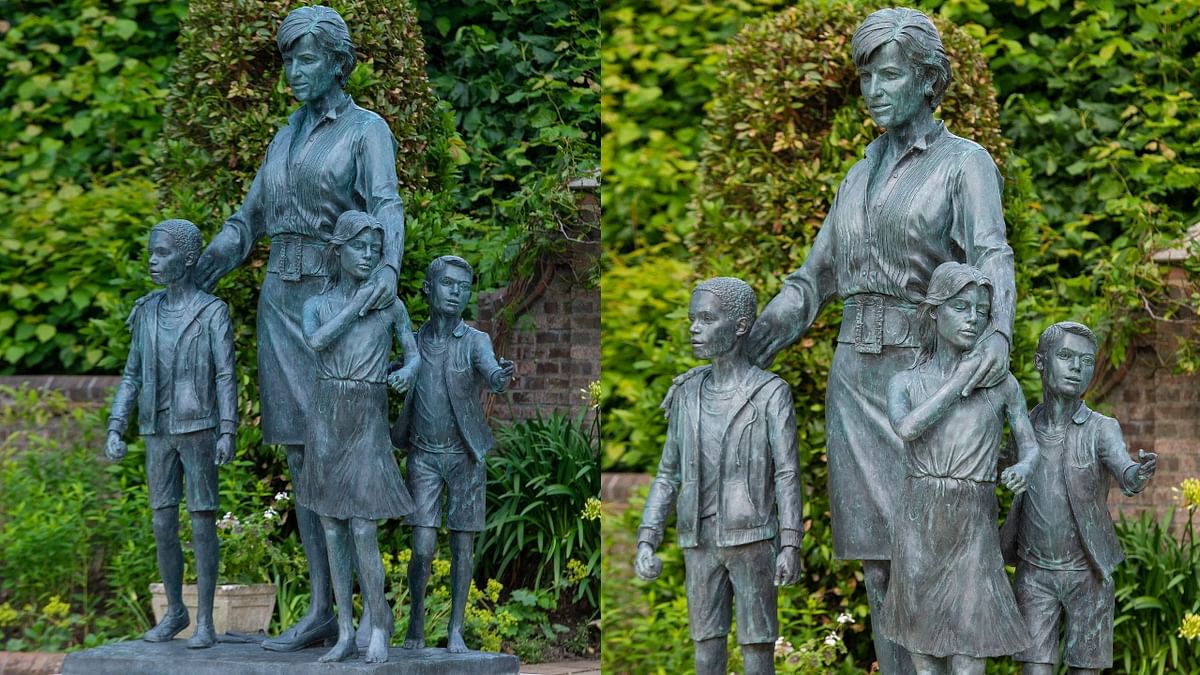 A ceremony described as small and intimate was held at Kensington Palace in London for the unveiling of the Princess of Wales' memorial statue, which was commissioned by her sons in 2017.