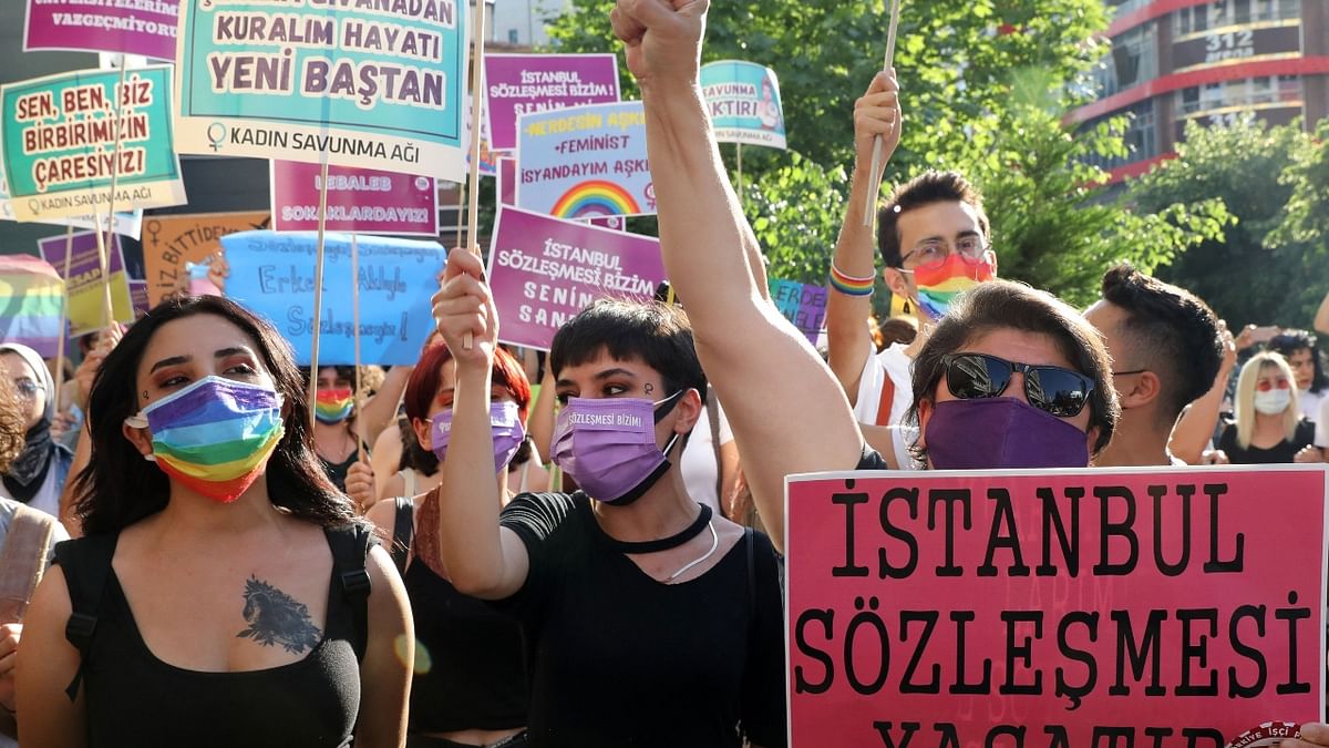 They say the convention's pillars of prevention, protection, criminal prosecution and policy coordination, as well as its identification of gender-based violence, are crucial to protecting women in Turkey. Credit: Reuters Photo