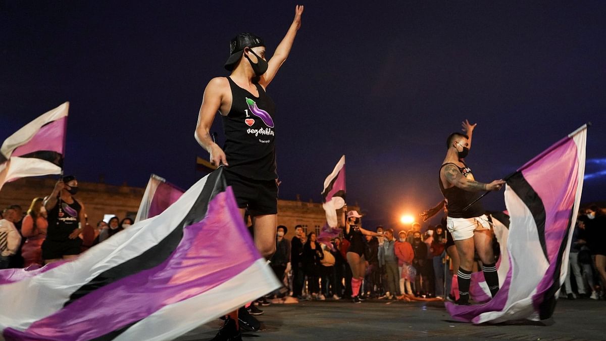 Participants gather for an LGBTI Pride March in Bogota, Colombia. Credit: Reuters Photo