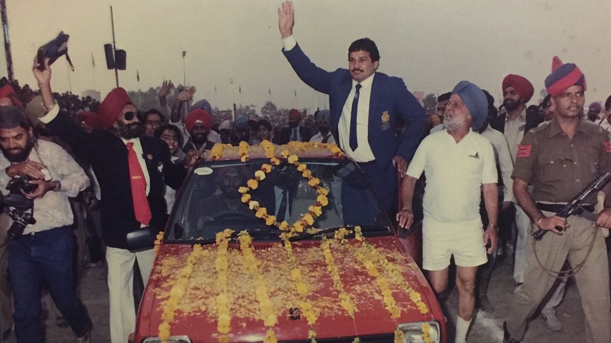 Wrestler Kartar Dhillon Singh was India’s flagbearer at the Olympics in 1988. Credit: Facebook/KartarSinghOfficial