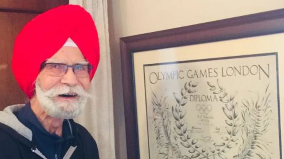 Three-time Olympic gold-medallist Balbir Singh Senior was India’s flagbearer at the Olympics in 1956. Credit: Twitter/BalbirSenior