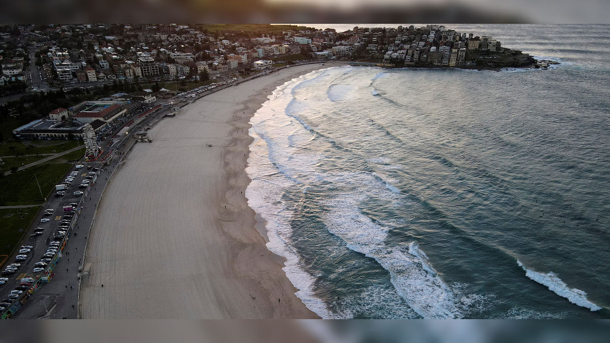 A quiet Bondi Beach is seen during a lockdown to curb the spread of the coronavirus disease. Credit: Reuters Photo