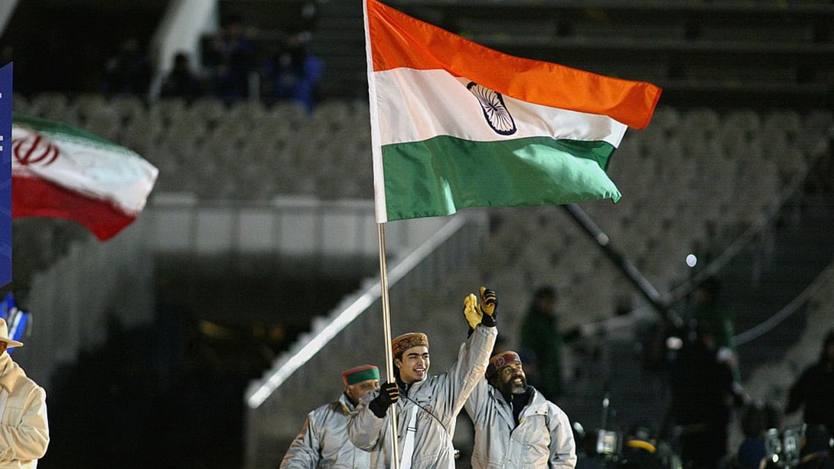 Shiva Keshavan carried the Indian flag at the opening ceremony of the Salt Lake 2002 games. Credit: Getty Images