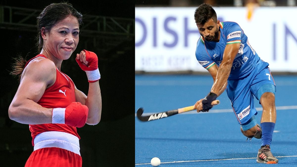 Boxer MC Mary Kom and men's hockey captain Manpreet Singh will be India's flagbearers at the 2020 Tokyo Olympics. Credit: DH Photo