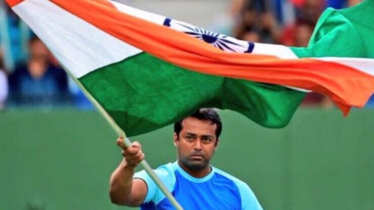 Tennis legend Leander was the IOA's unanimous choice to be India's flagbearer at the 2000 Sydney Olympics. Credit: Instagram/leanderpaes