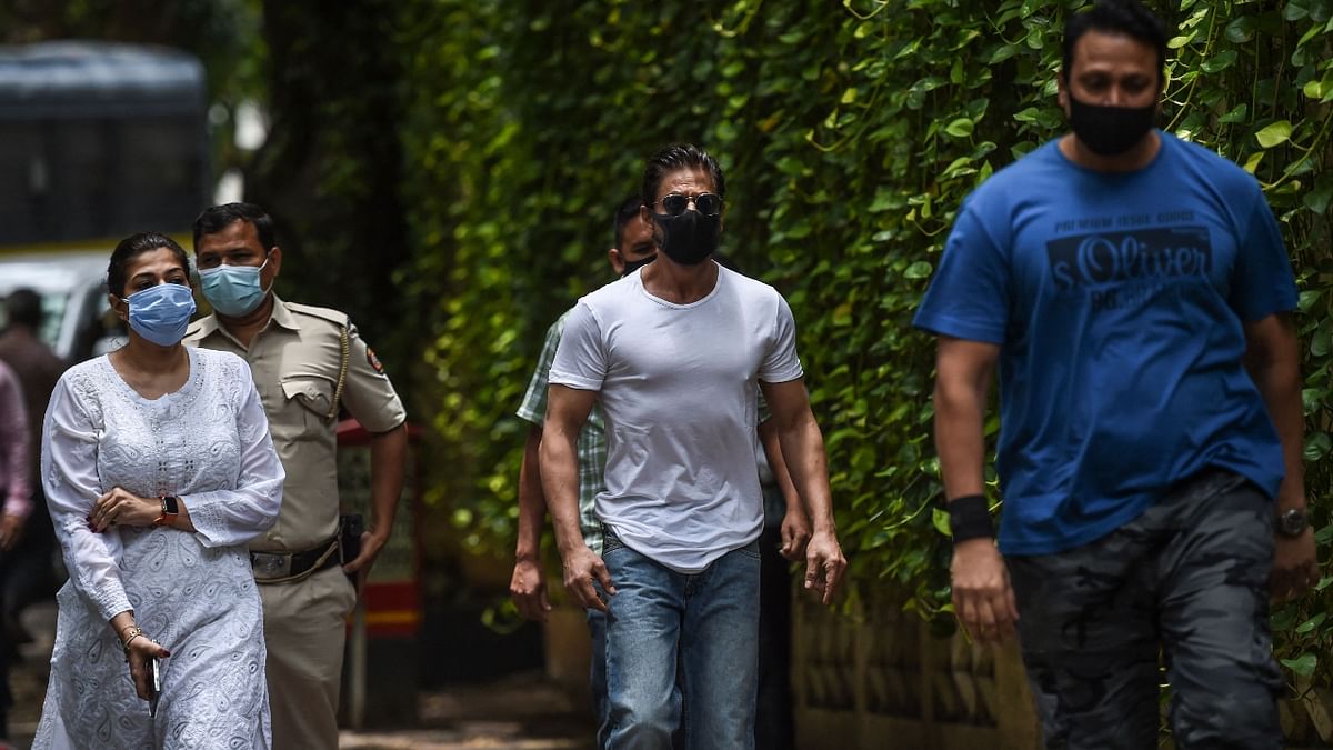 Bollywood superstar Shah Rukh Khan arrives. Credit: AFP Photo