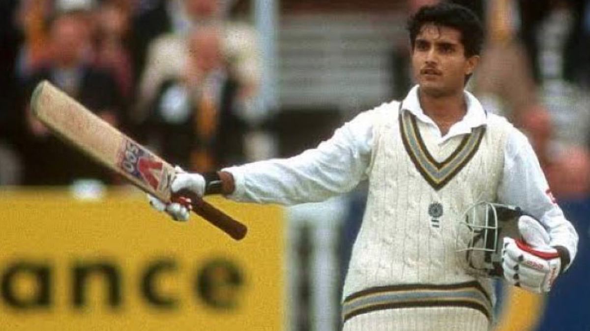 In 1996, Ganguly made a dream test debut with a spectacular 131 against England at Lord’s. In his second Test in Nottingham, he scored 136 and 48 runs, respectively. Credit: Instagram/sourav_ganguly_fanpage