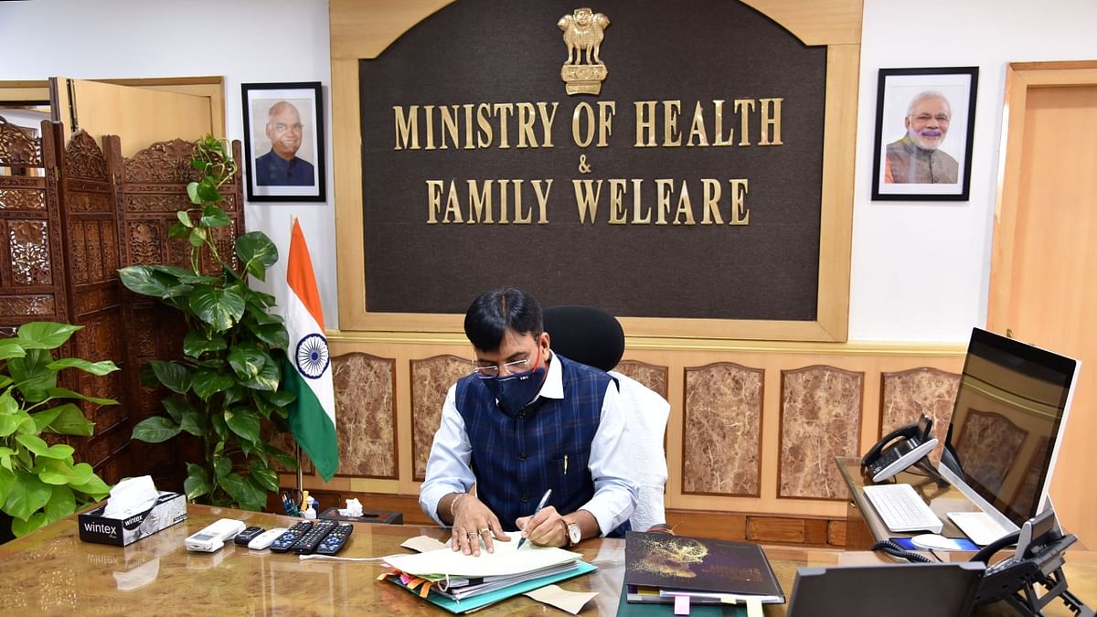 Mansukh Mandaviya took charge as the Union Minister for Health and Family Welfare.