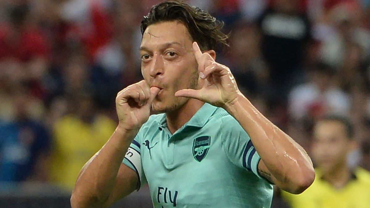 German footballer Mesut Ozil is the second footballer to be in this list and ranks 10th in the list with 11,192 abusive messages. Credit: AFP Photo