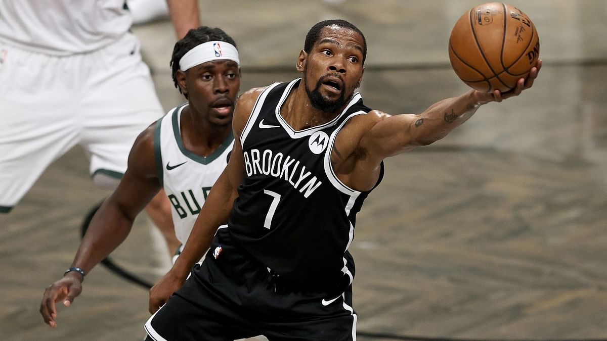 With 24, 370 abusive messages, Brooklyn Nets superstar Kevin Durant ranks fourth in the list. Credit: AFP Photo