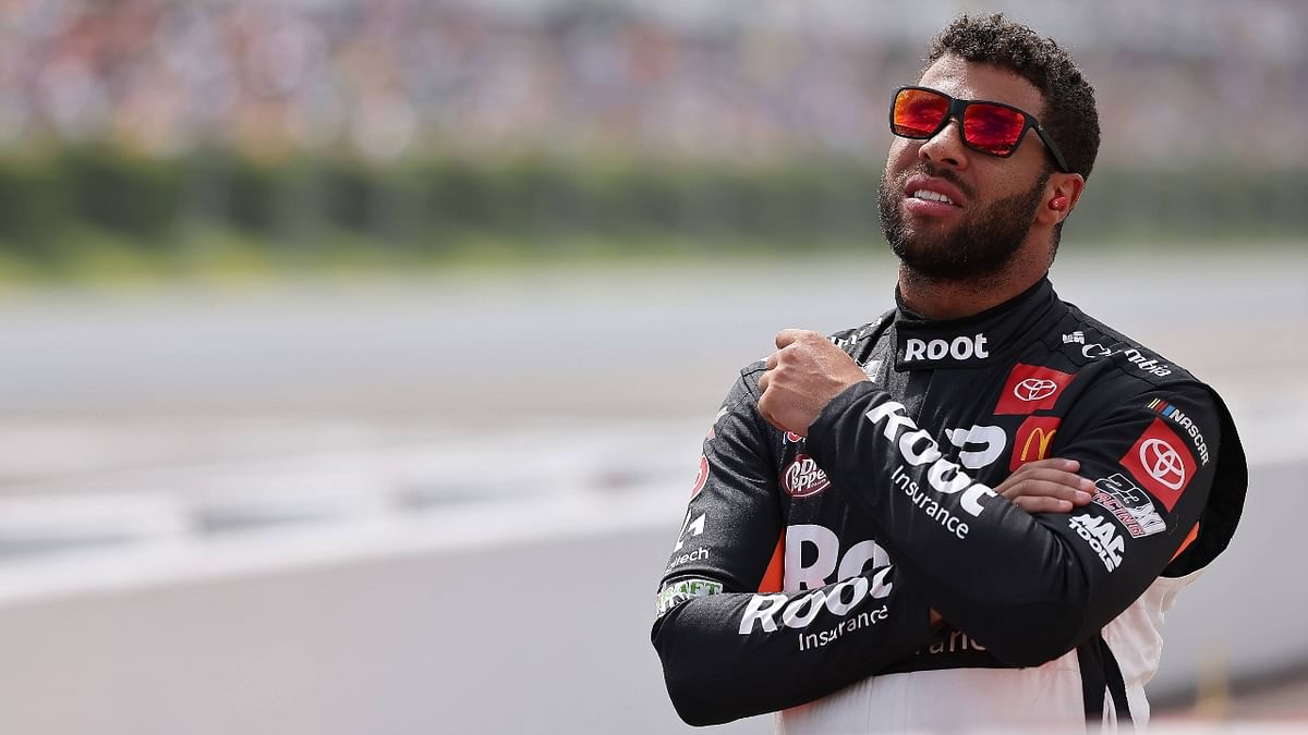 NASCAR driver Bubba Wallace features fifth in the list with 21,750 messages on Twitter. Credit: AFP Photo