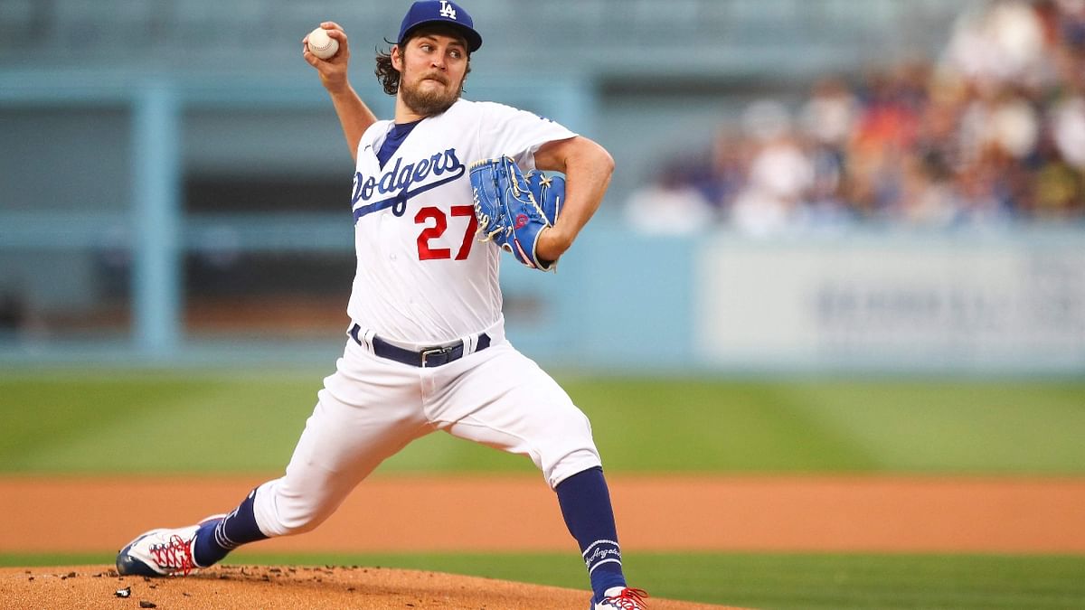Seventh on the list is Los Angeles Dodgers pitcher Trevor Bauer. He has received 14,083 abusive messages on Twitter. Credit: AFP Photo