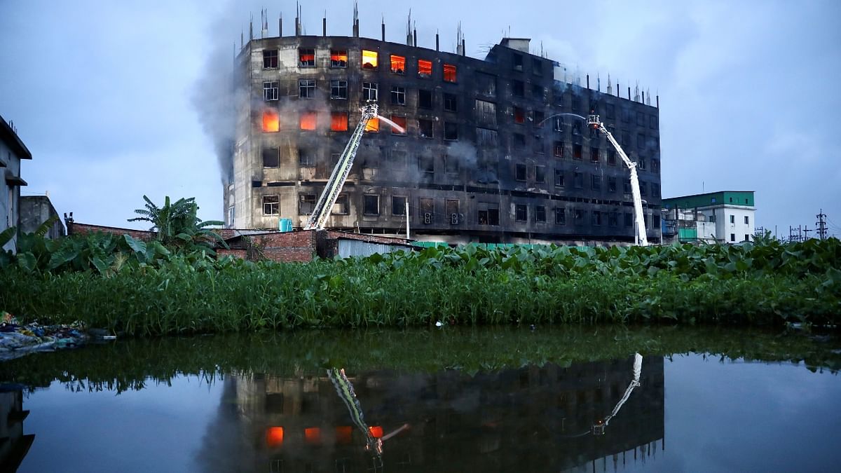 Reportedly, the fire broke out around 5 pm on July 8 at the Shezan juice factory in Naryanganj's Rupganj, according to fire officials.