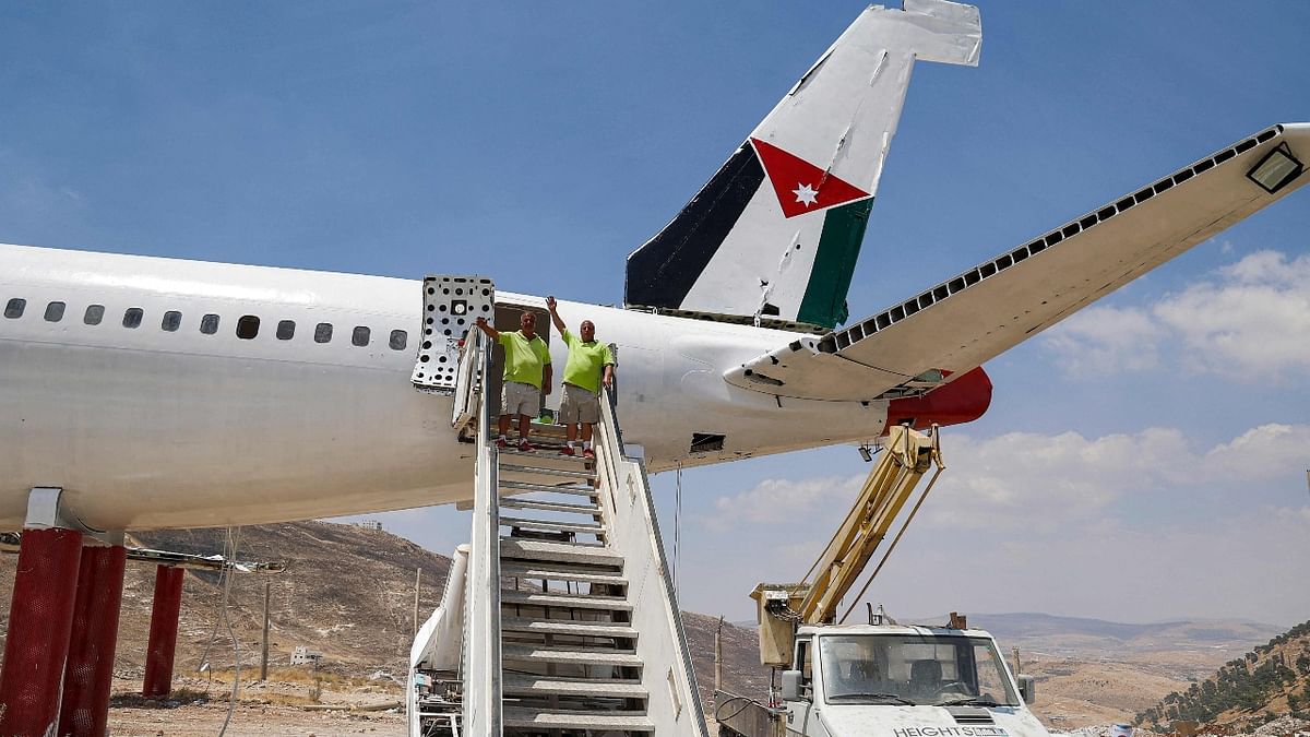 Palestinian workers in the Israel-occupied West Bank are putting final touches on a decommissioned Boeing 707 aircraft to ready it for a new kind of takeoff: As a restaurant.