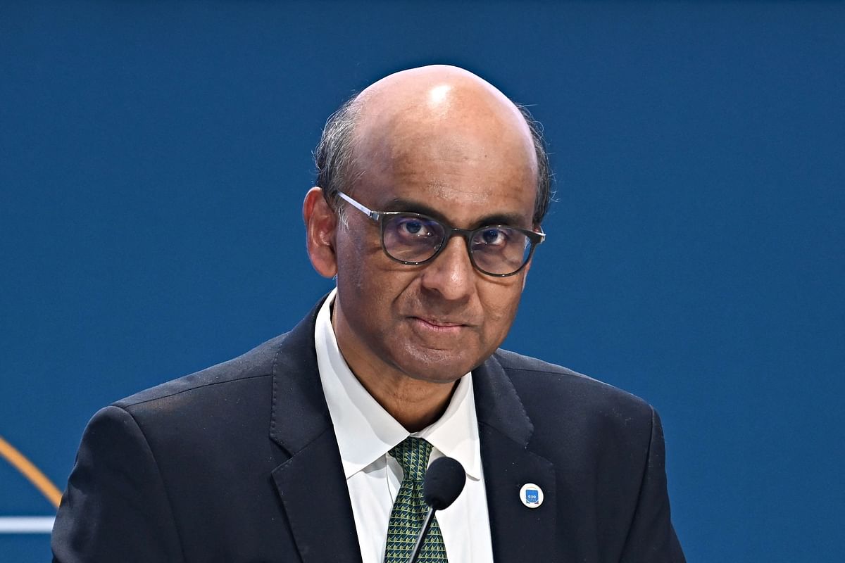 Former Singapore's Deputy Prime Minister Tharman Shanmugaratnam looks on during the press conference of the G20 High Level Independent Panel (HLIP) during the G20 finance ministers and central bankers meeting in Venice. Credit: AFP Photo