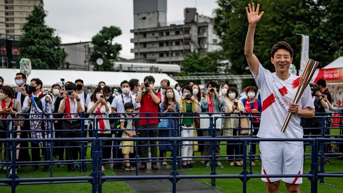 The Olympic flame arrived in Tokyo on July 09 with just two weeks until the Games open, as athletes and fans mourned a