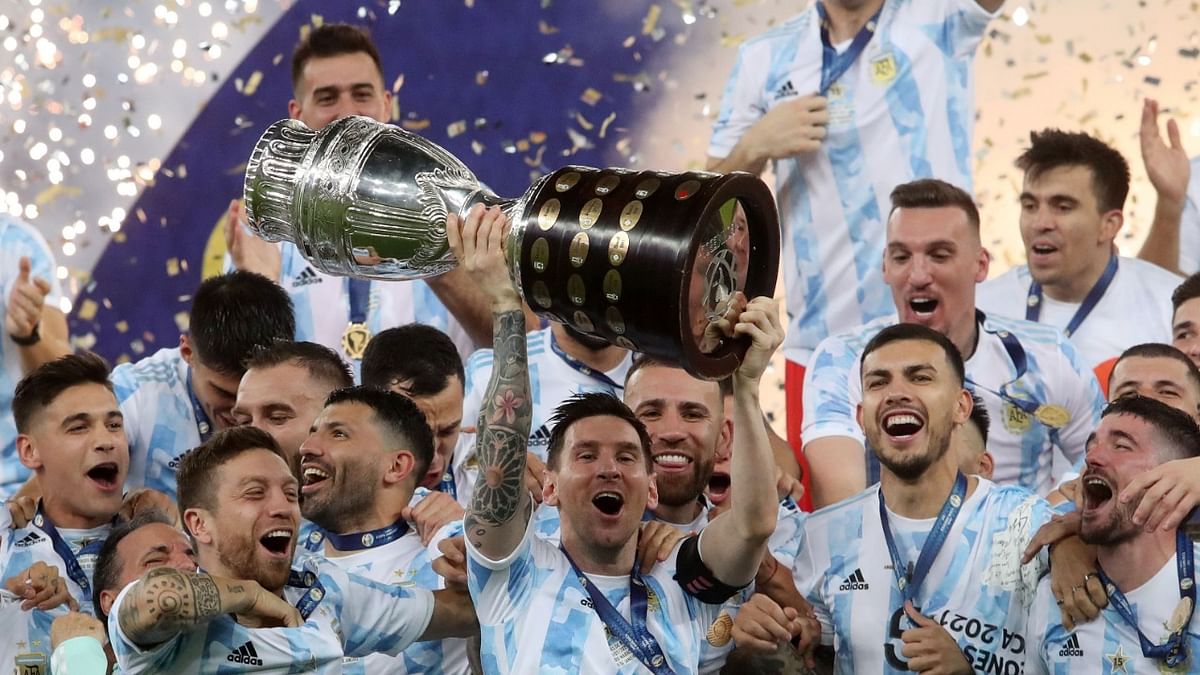 And finally, Argentina lifted their first international trophy since the 1993 Copa America in Ecuador | Credit: Reuters Photo