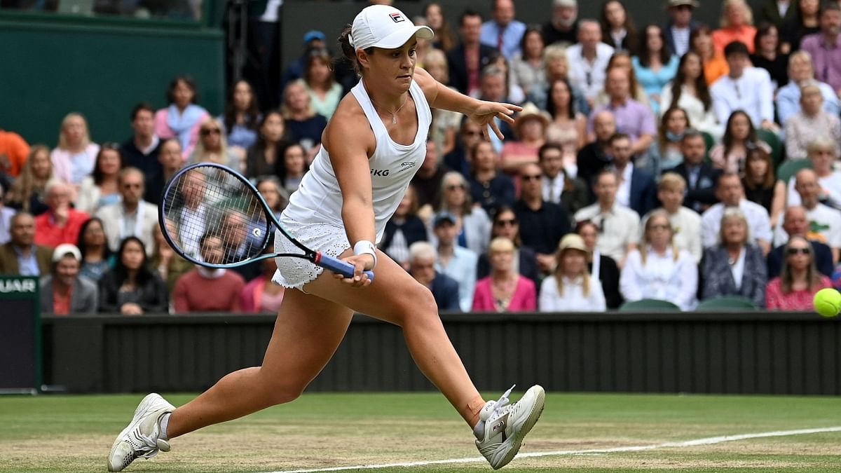 Ashleigh Barty won her first Wimbledon Singles title on July 10, beating Karolina Pliskova, 6-3, 6-7(4), 6-3. Credit: AFP Photo