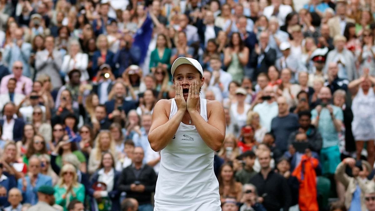 Barty is the No. 1 player in the world and was the top seed, but she was not considered a runaway favourite at the beginning of the Wimbledon. Credit: AFP Photo