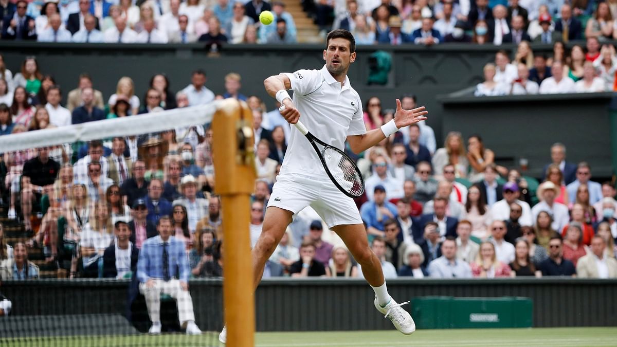 Djokovic won the Australian Open in February, the French Open last month and captured the Wimbledon title for a sixth time, successfully defending the title he won in 2019, the last time Wimbledon was held. Credit: Reuters Photo